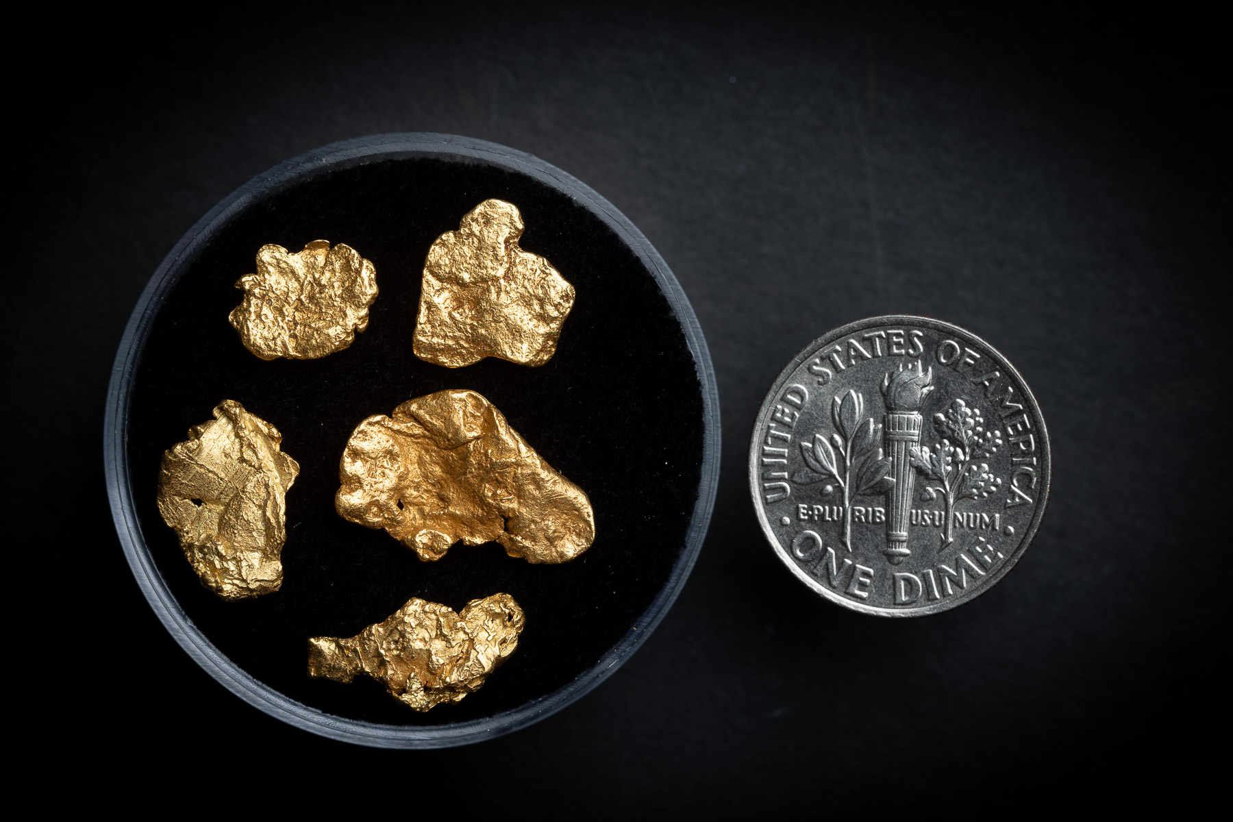 (image for) Natural Yukon Leaf Gold Nuggets - Lot 445